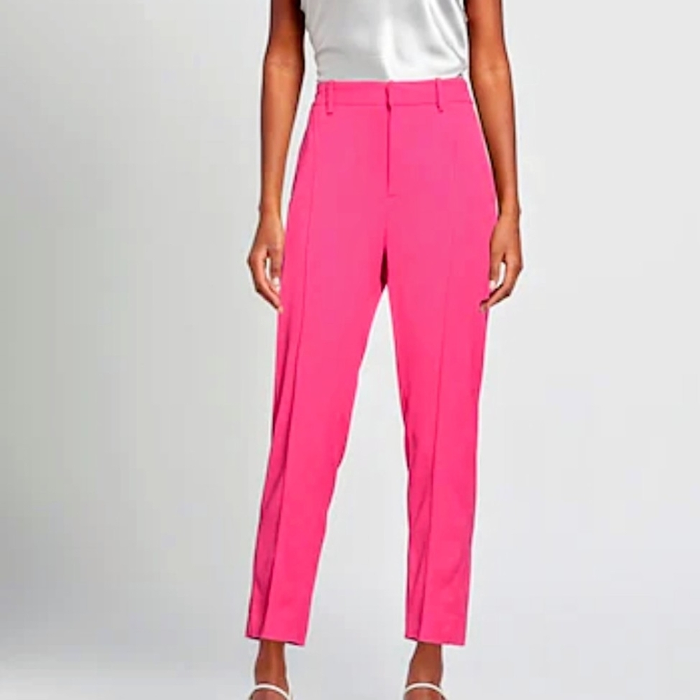 Zadig & Voltaire Vibrant Pink Straight-Leg Trousers